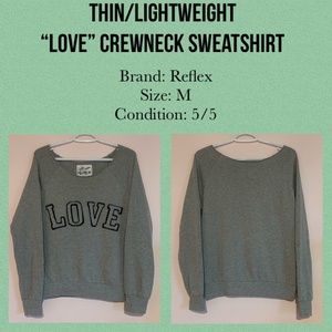 "LOVE" crewneck sweatshirt